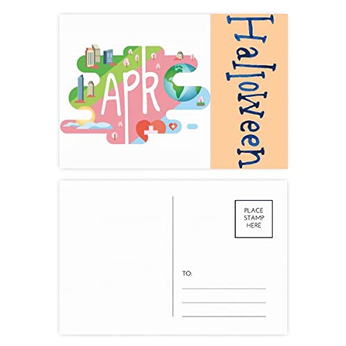 Cartes postales d'avril pour Halloween : lot de 20 pour décorations et invitations