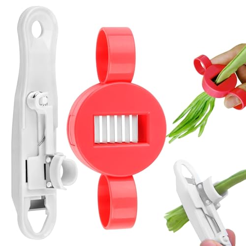2 Pack Runner Bean Slicer and Stringer with Sharp Stainless Steel Blades – Cabbage Shredder and Vegetable Mandoline Cutter – Fast Kitchen Bean Cutting Tool Dishwasher Safe 2pcs Runner Bean Slicer