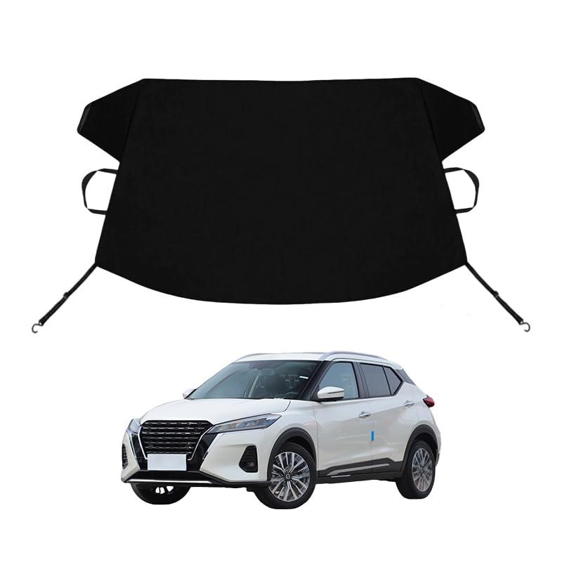Image of Kicks S SV SR Custom Windshield Cover for Ice and Snow for Ni-ssan Kicks S SV SR Windshield Snow Cover 600D Shade Blocks Winter Frost Hail Protector Car Accessories