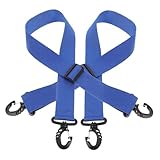 FOYTOKI 2 Piezas Correas para Botas De Esquí Botas De Esquí con Correa Botas Que Llevan Bandolera Portador De Patines Aire Libre Correa De Fijación De Patines Correas De Nailon Blue