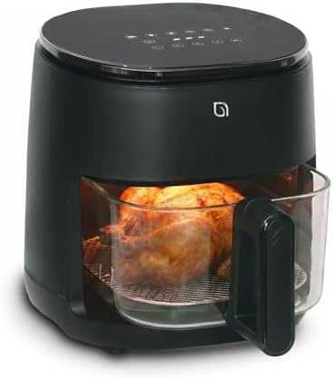WILLOW Eco Series 6 in 1 Air Fryer with Glass Basket, 5 Quart Non...