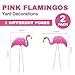 4E's Novelty 2 Pink Flamingos Yard Decorations - Extra Large 24