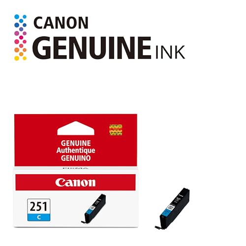 Canon CLI-251 Genuine Cyan Ink Tank, Compatible with MG6320, IP7220 & MG5420, MX922, MG5520, MG6420, MG7120, iX6820, iP8720, MG7520, MG6620, and MG5620 Printers - image 8