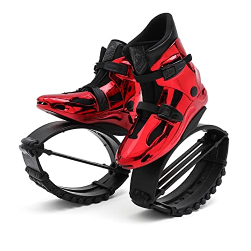 Zapatos de salto de canguro, para adultos, adolescentes, niños, fitness, deportes, unisex, 3 tamaños (rojo 42)