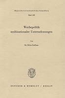 Werbepolitik Multinationaler Unternehmungen 3428049950 Book Cover