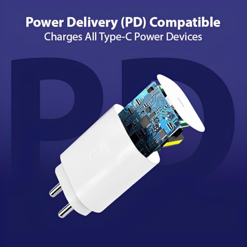 Image of Original 25Watt Adaptor Compatible with Samsung M32S - M32 5G - M22 - M62 - M51 - M13- M23- M33 5G - M54 5G - M34 5G - A10e - A21s - A31s - A71s - A11s - A12e - A101 Core - White