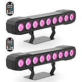 9 RGBW LED Wall Washer Luce da Palcoscenico 60W, Effetto Barra Luminosa Spotlight con Tele...
