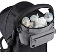 Kinderwagen-Organizer Kinderwagentasche grau