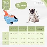 Mobiclinic®, Schwimmweste Hund, Haifischflossen-Design, Rettungsgriff, Verstellbares Geschirr, Leinenring, Hoher Auftrieb und Gute Sichtbarkeit, Sharky, Leicht, Schwimmen, Surfen, Segeln