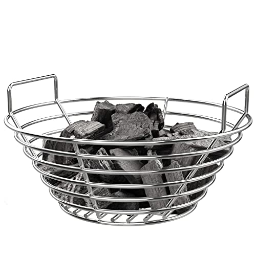 Panier à cendres en acier inoxydable robuste pour gril œuf vert Medium durable - 5