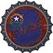 SMART BLONDE Nevada Rusty Stamped Novelty Metal Bottle Cap BC-1193