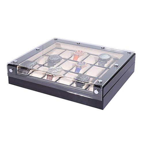 Grande vitrine de montre FHISD en bois pour protéger vos bijoux des rayures