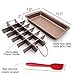 Ailelan Brownie Pan with Dividers - Non-Stick Backing, Lasagna Pan, Brownie Trays,18 Pre-slice All Edges, Muffin and Cupcake for Baking -12 X 8 X 2 Inches