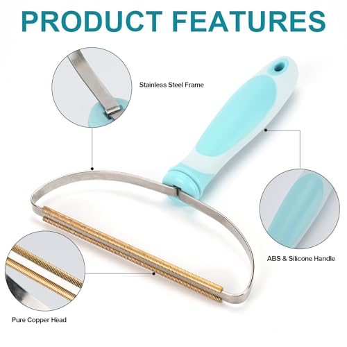 Guardians Pet Hair Removal Tool, Dog Cat Deep Cleaning Fur Removers, Lint Cleaner Pro, Portable Scraper Rake Carpet Hairball Shaver Brush for Clothes, Couch, Blanket, Car Mat, Pet Bed, Towels Rugs