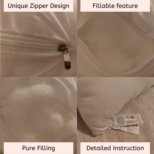 Mlity Throw Pillow Inserts 18 Inch X 18 Inch - Set Of 2, Polyester Inserts For Decorative Pillows, Pillow Inserts For Living Room Sofa Bedroom (18" X 18", 2 Pack) #TOP1