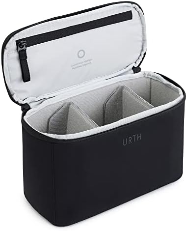 Urth Arkose Camera Insert Bag  for DSLR Camera and Lens, Weatherproof + Recycled (Black)