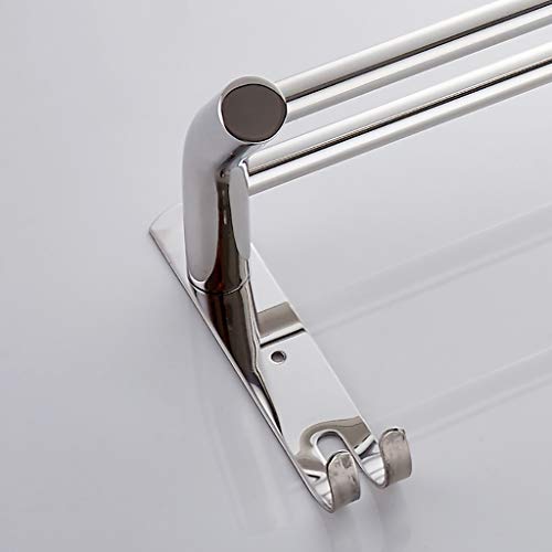 Porte-serviettes double mural 70 cm pour éliminer l'humidité