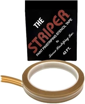 Finesse The Striper double-lined Pinstriping Stencil Tape Kit for Custom Painted Pinstripes for Cars and Trucks 1/16" Stripe, 1/32" Space, 1/32" Stripe F-35 42 Feet
