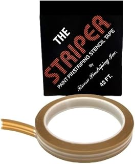 Finesse The Striper double-lined Pinstriping Stencil Tape Kit for Custom Painted Pinstripes for Cars and Trucks (1/16" Stripe, 1/32" Space, 1/32" Stripe) (F-35) (42 Feet)