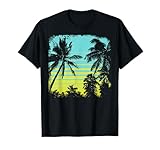 Palm Tree Silhouette Tree design, Vintage Graphic gift T-Shirt
