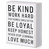 Be Kind Wooden Box Signs with...