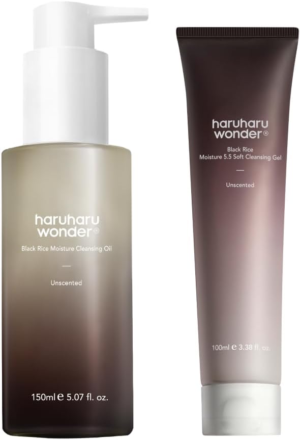 wonder Black Rice Moisture Cleansing Oil & 5.5 Soft Cleansing Gel Double Cleansing Duo Set