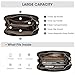 Kattee Leather Handbags for Women, Soft Shoulder Tote Bucket Bags Crossbody Purses with 2 Straps Black