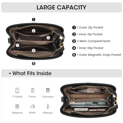 Bolso de cuero Kattee para mujer modelo Mf23b313a miniatura 5
