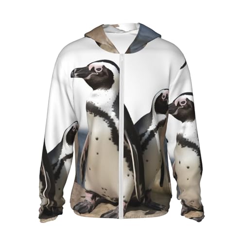 Pingouin africain veste à capuche UPF 50+ manches longues avec poche