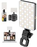 STLIAN 120 LED Selfie Light, 4 Lighting Modes, Rechargeable 3000mAh Battery Cri96+ for Laptop, iPhone, Camera, You Tube, TikTok, Video Conference, Makeup Vlog