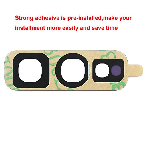 Perzework 2 Pcs Back Rear Camera Lens Glass Replacement For Samsung Galaxy S10E 5.8 Inches (Blue) With Pre-Installed Adhesive And Reparing Toolkit #TOP2