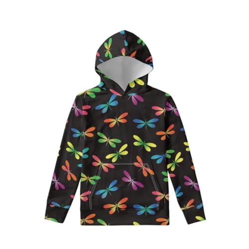 Long Sleeve Sweatshirt Boy/Girl Hoodies with Pockets Casual Pullover for Youth 6-16 Fall Jacket Tops