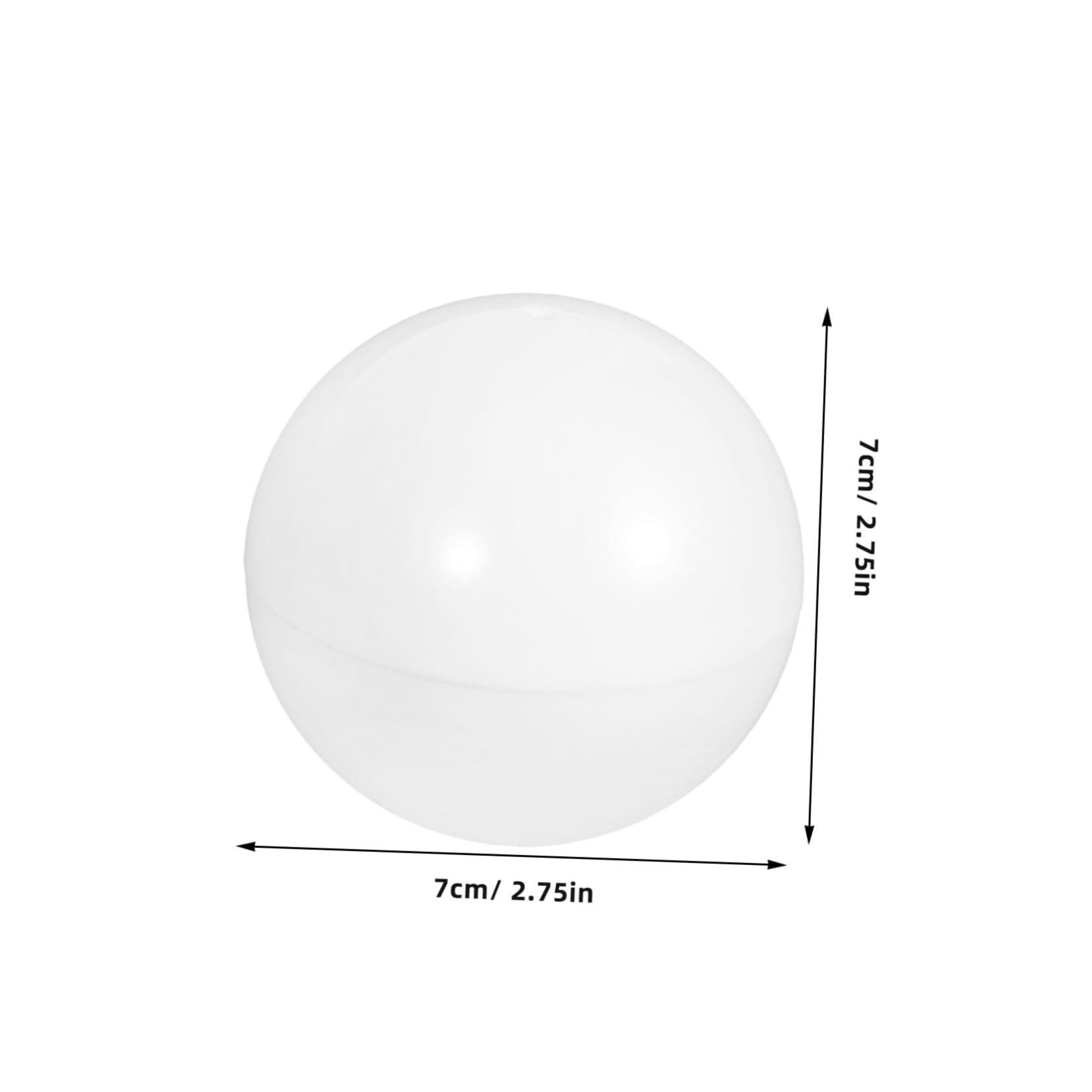 Parliky Round Plastic Capsule Vending Machine Balls 8pcs Set White Mini Gumball Machine Toys Boys and Girls Friendly