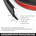 8.2FT Bumper Lip Stickers - 2.5M Car Front Bumper Lip Rubber Protectors - 60mm Width Strip