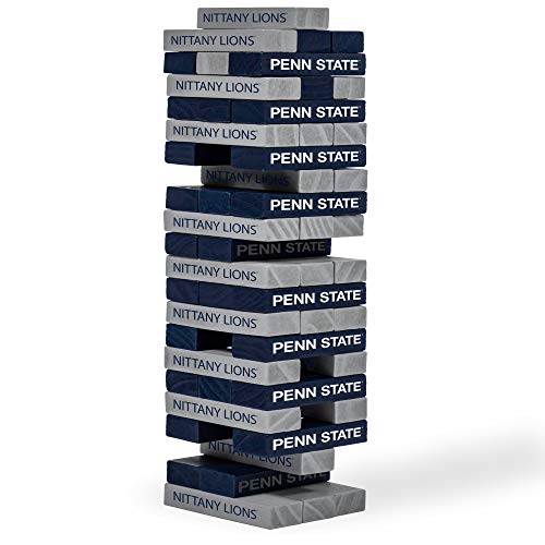 Image of Wild Sports NCAA Pro Football Tabletop Stackers Block Game for College Football Fan, Dorm Game, Tailgate