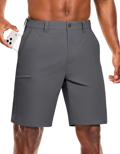 Amazon.com : PULI Mens Golf Shorts 10 Inch Inseam Hiking Business