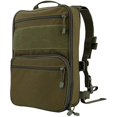 OAREA Flatpack, Tactical Backpack, Military MOLLE Backpacks for Men Outdoor Hunting Camping Airsoft - Expandable Cover