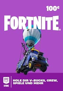 Fortnite-Geschenkkarte 100€ | Digital Code für Deutschland (Code kann nur in Deutschland eingelöst werden, Code ist nicht in Österreich verfügbar) 100.00 EUR | PC Code