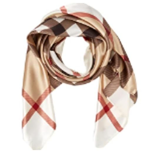 Ecroon Damen Schal Kopftücher Halstuch Elegante Schal Frauen Elegant Seidenschal Business Seidentuch Scarf Bandana Taschentuch Ansatz Handgelenk Verpackungs (One size, M)