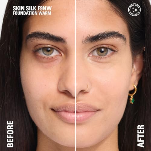 Image of Revolution Skin Silk Serum Foundation- F9, Warm 23ml | Lightweight, Hydrating Foundation with Hyaluronic Acid & Peptides | Natural, Radiant Finish with Light-Medium Coverage | Long-Lasting Base Makeup | Shades Specially Selected for Indian Skin Tones