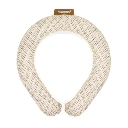 �ySUO�zSUO RING �v���X 18°ICE (�x�[�W��(�O���f�`�F�b�N), S�i18���j) Made ln Japan �����擾�� �N�[�������O �l�b�N�N�[���[ �����΍� �₽�� �u�ԂЂ��葱�� ������ �Ђ���O�b�Y �X�}�[�g�A�C�X �����O�N�[��