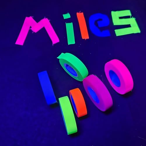 Image of Neon Gaffer Cloth Tape - 6 Colors, UV Blacklight Glow Party Supplies in The Dark Neon Fluorescent Tape, Luminous Reflective Tape for Neon Party Decorations (0.6 inch x 16.5')