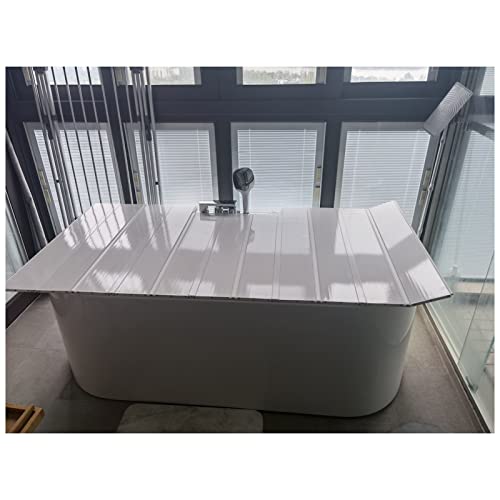 Cubierta de bañera plegable de PVC 1,2cm tapa aislante gris 2