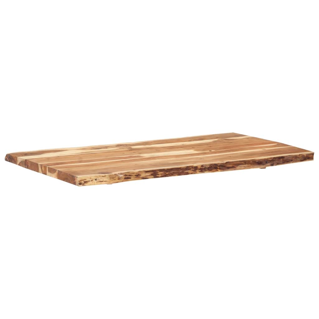 vidaXL Superficie de Mesa Restaurante Comedor Salón Sala de Estar Oficina Mueble Encimera Tablero 118x(50-60) x3,88 cm Madera Maciza Acacia