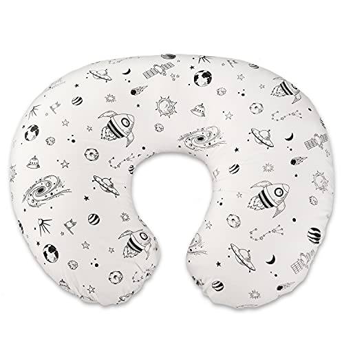 Image of sundee Nursing Pillow for Infant Feeding Cushion, Newborn Support Pillow for Breastfeeding Baby and Bottle Feeding, with Washable Pillow Cover for Boys & Girls - White Space