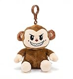 Tiwoca Porte-clés singe en peluche 13 cm - Doudou coquin comme porte-bonheur...