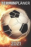 Terminplaner 2021 Fußball: fussball kalender 2021 - wochenplaner 2021 - Wochenkalender von Januar b