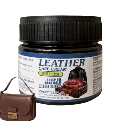 Crema Per La Cura Della Pelle | Rivestimento Nutriente E Rigenerante In Profondità Per Divani In Ppelle | Crema Specifica Pper Prodotti In Pelle | Sedili Auto, Borse, Scarpe