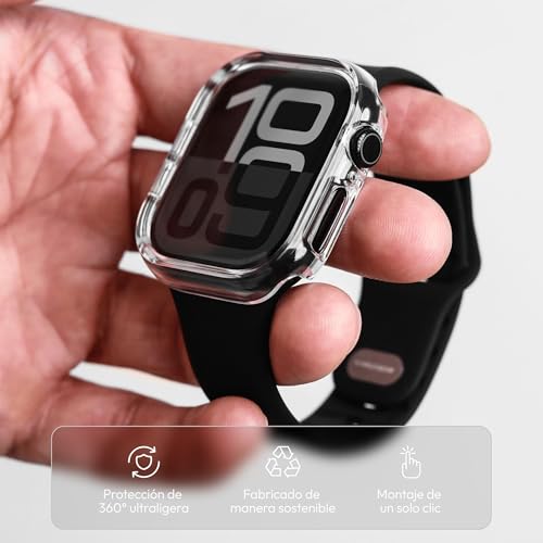 Funda para Apple Watch protector completo transparente Vonmählen para deporte 2