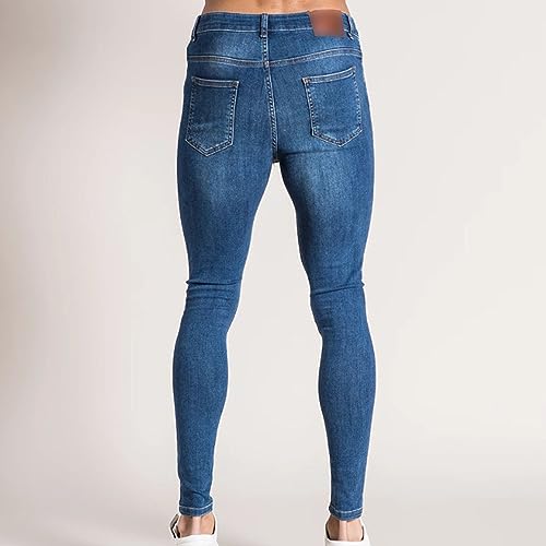 Jeans Slim Breaking de Qualité Supérieure aux Finitions Plissées - 2